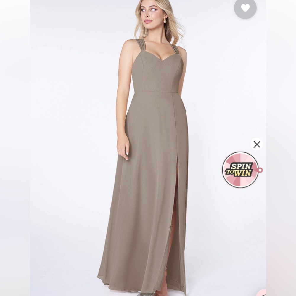 Azazie Jane Taupe Dress